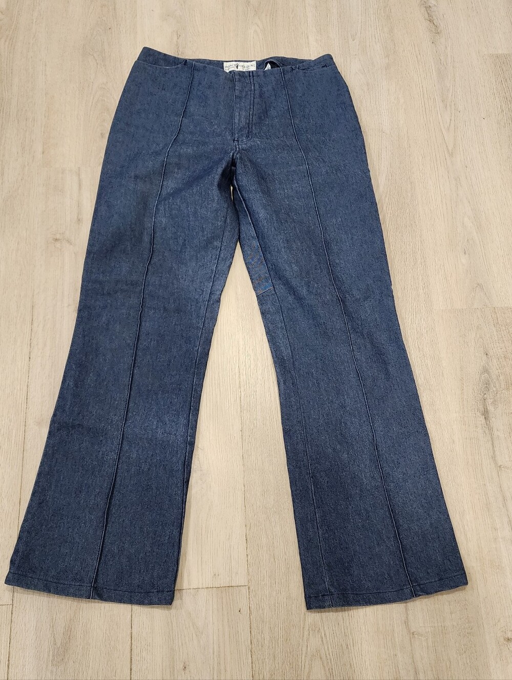 French Dressing Jeanswear Wide Leg Pants Womens Size 10 Baggy Unique Pockets
